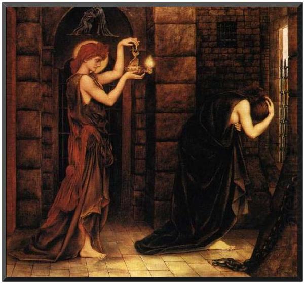Evelyn De Morgan Hope in a Prison of Despair, china oil painting image